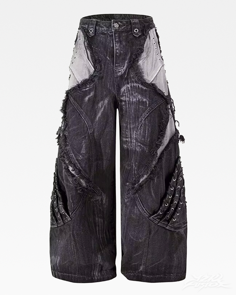 Y2K Grunge Wide Leg Jeans