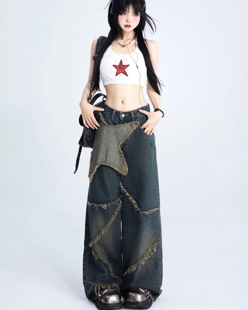 Y2K Star Jeans
