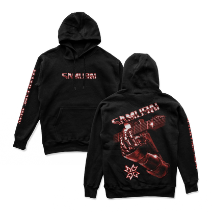 Cyberpunk 2077 - Samurai Retro Band Hoodie Red