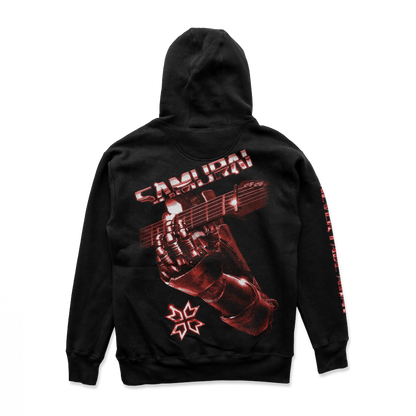 Cyberpunk 2077 - Samurai Retro Band Hoodie Red