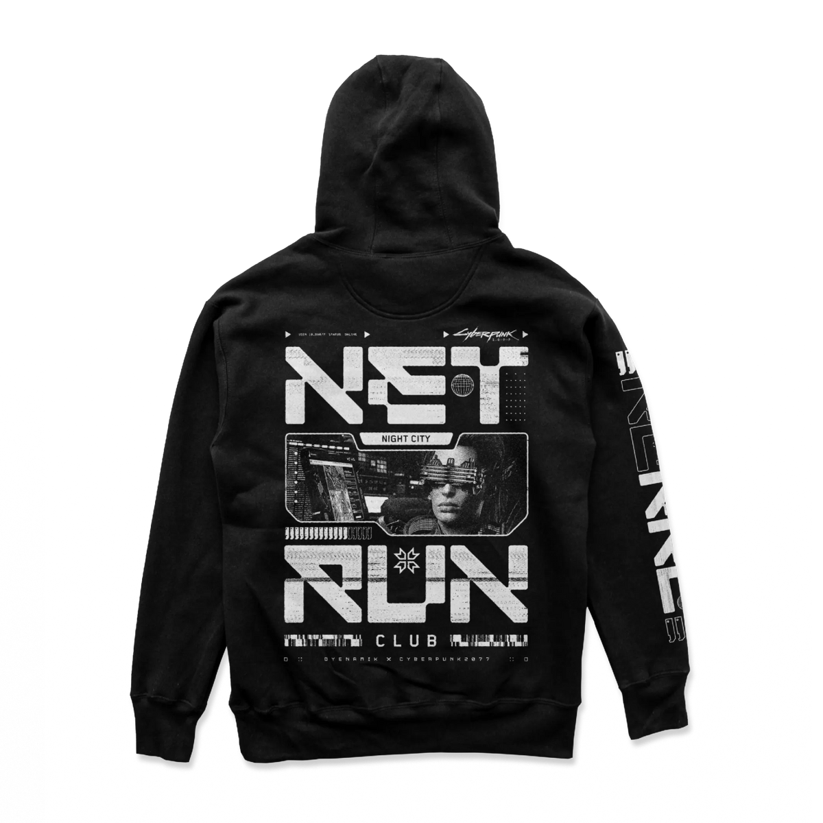 Cyberpunk 2077 - Net Run Club Hoodie White