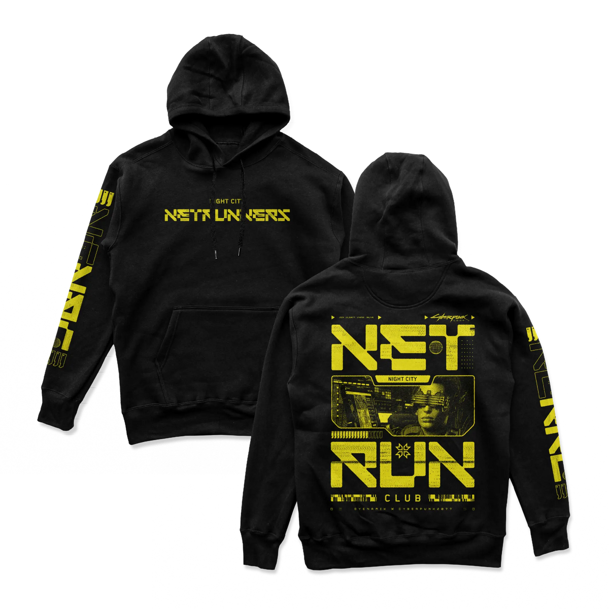 Cyberpunk 2077 - Net Run Club Hoodie Yellow