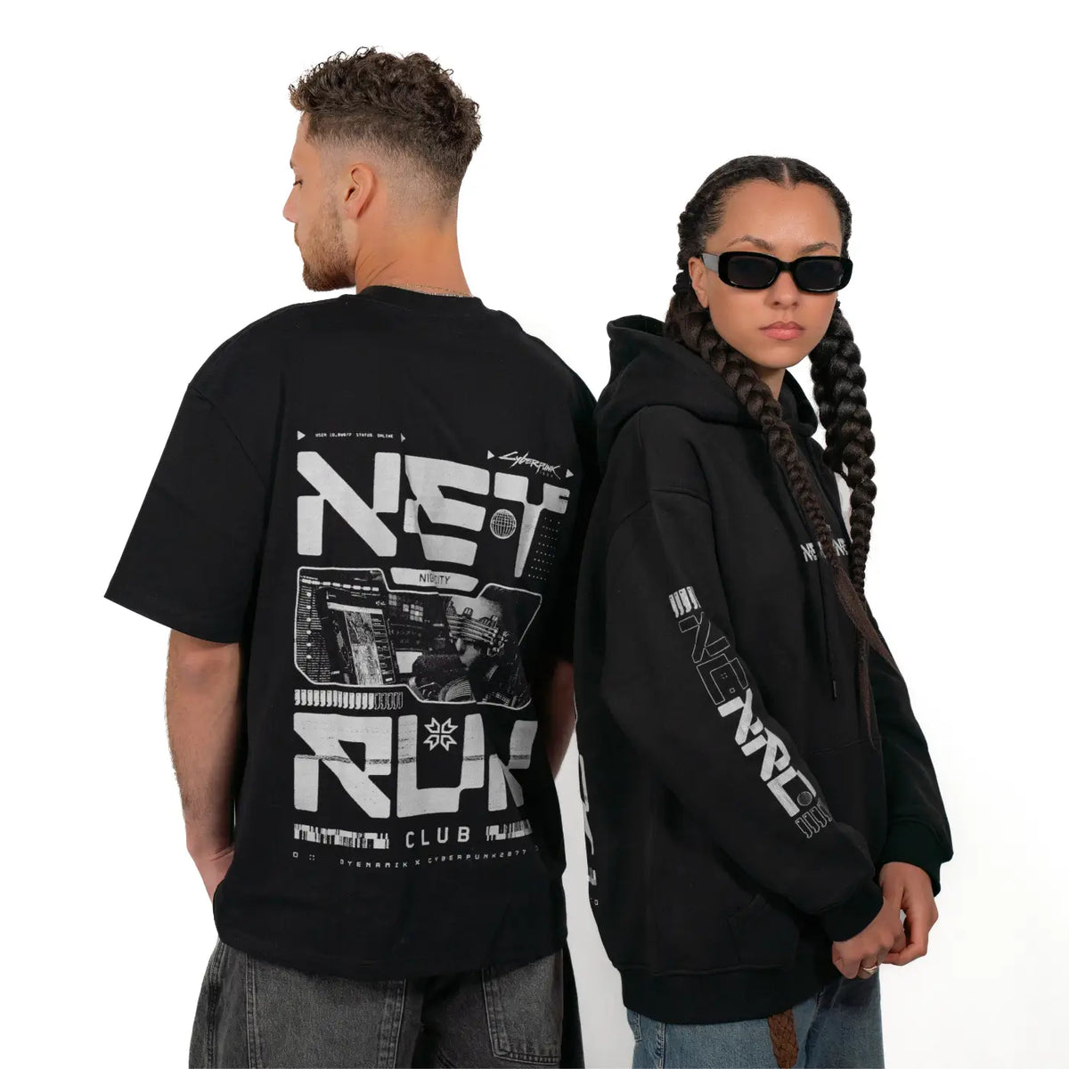Cyberpunk 2077 - Net Run Club Hoodie White