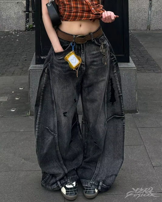 Baggy Black Jeans Y2K