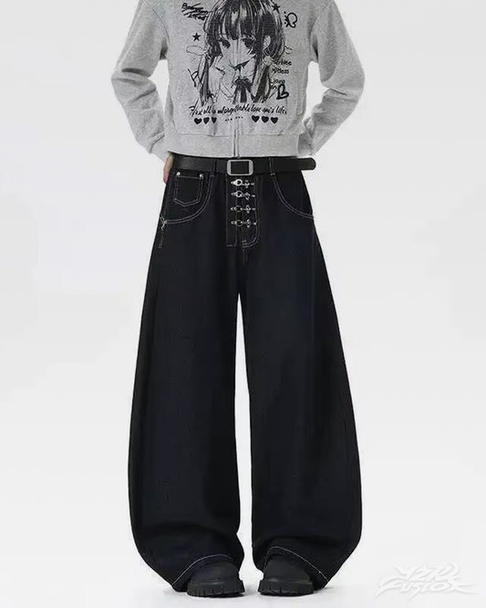 Black Barrel Jeans