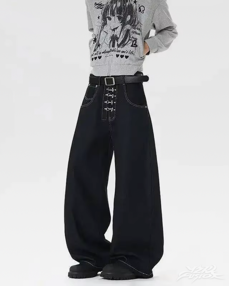 Black Barrel Jeans