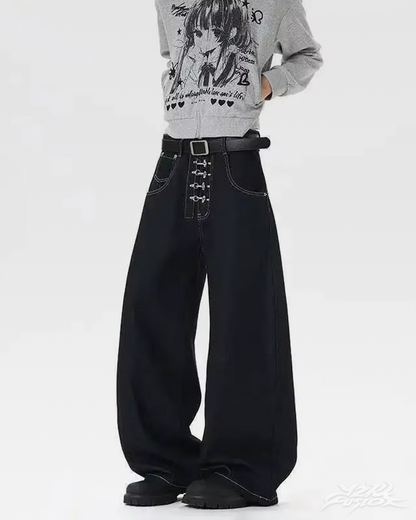 Black Barrel Jeans