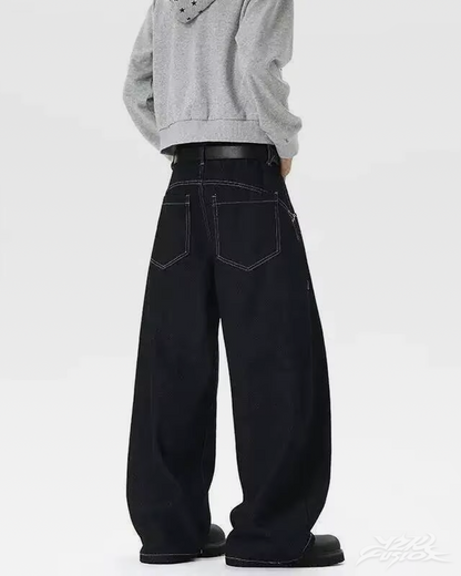 Black Barrel Jeans