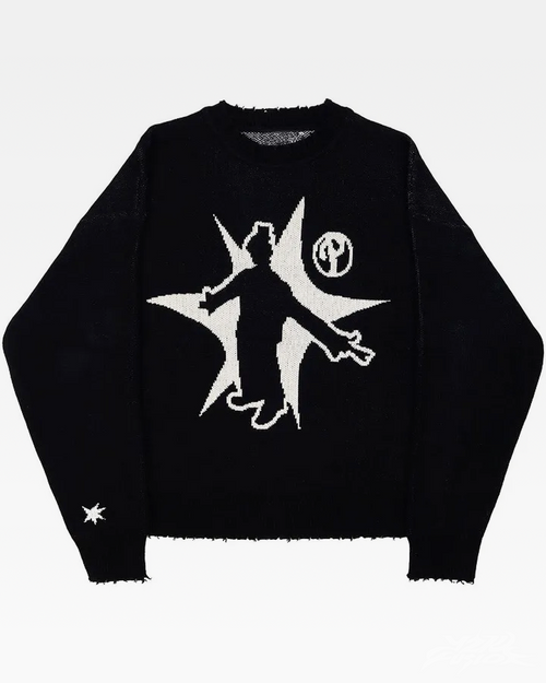 Black Y2K Sweater