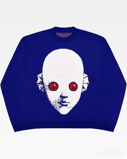 Blue Y2K Sweater