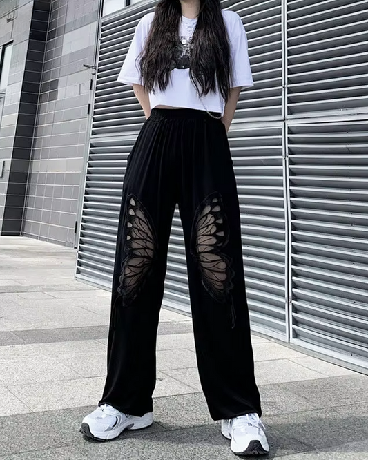 Butterfly Cut Out Pants
