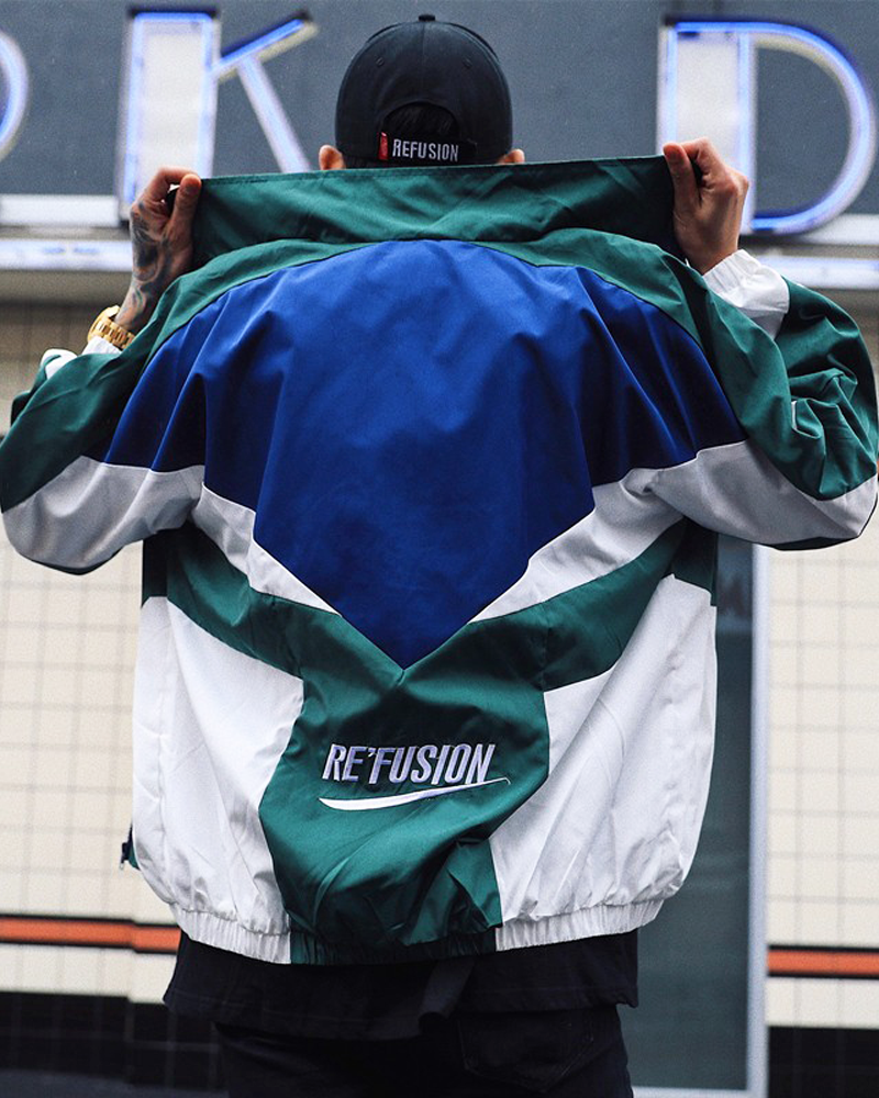 Color Block Track Jacket