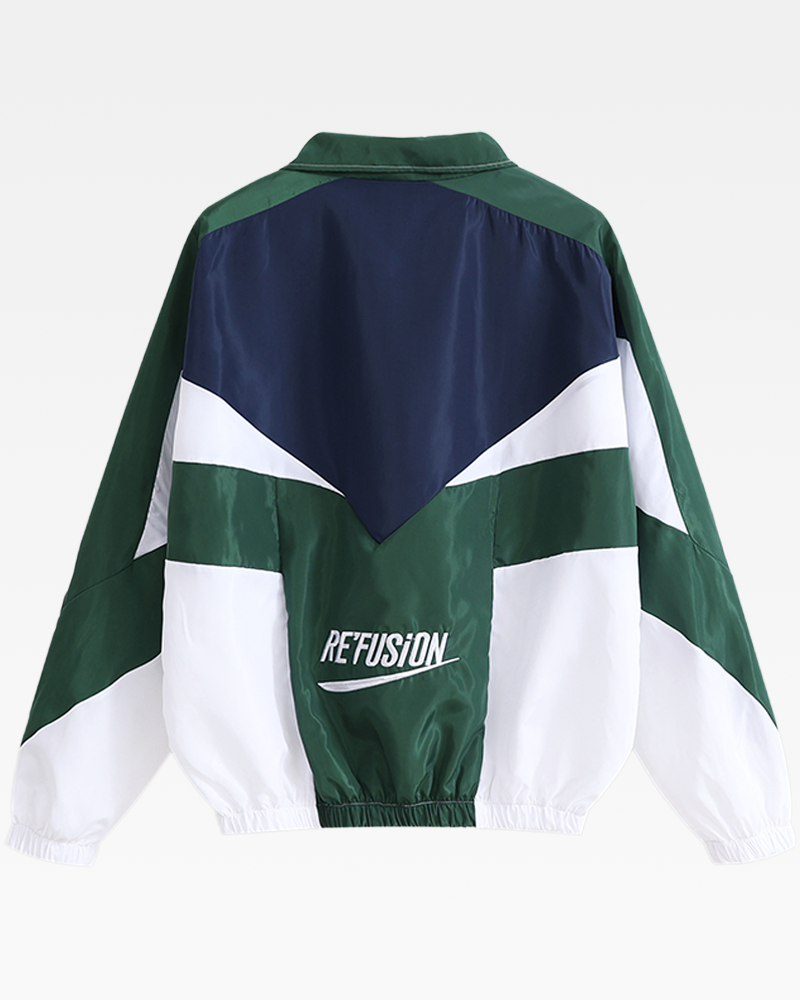 Color Block Track Jacket