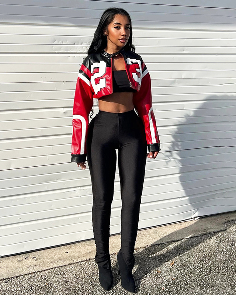 Cropped Racing Jacket