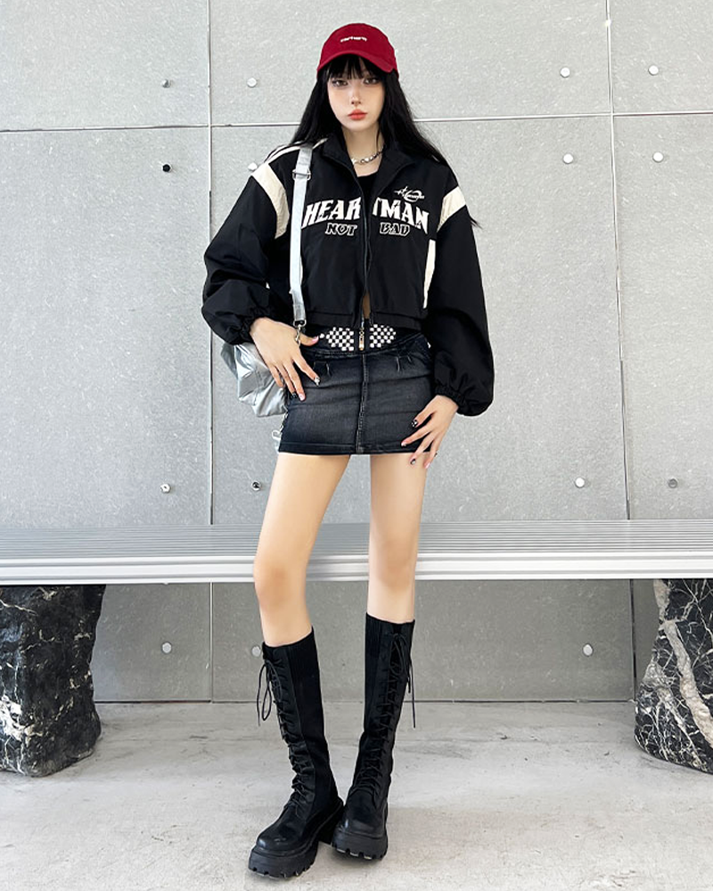 Cropped Tracksuit Jacket