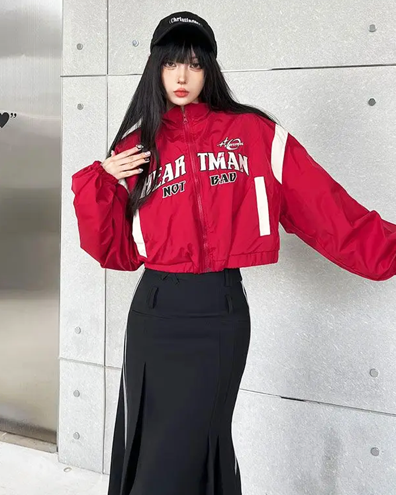 Cropped Tracksuit Jacket
