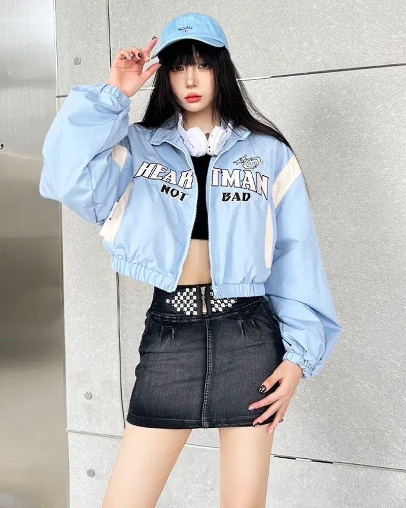 Cropped Tracksuit Jacket