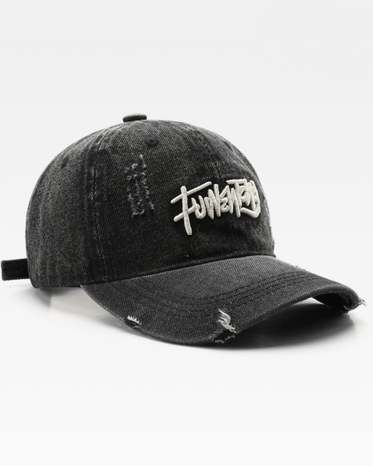 Embroidered Denim Cap