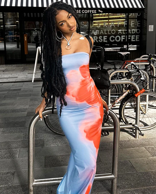 Floral Print Maxi Dress