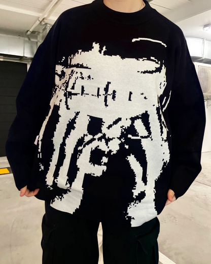Graphic Knit Sweater
