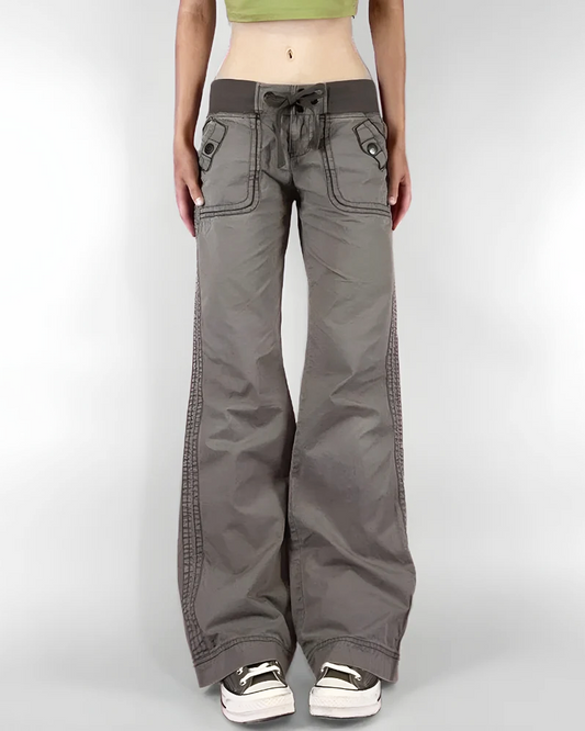 Low Rise Flare Pants