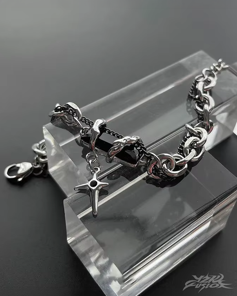 Mens Y2K Gothic Bracelet