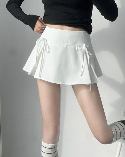 Mini Skirt With Bow
