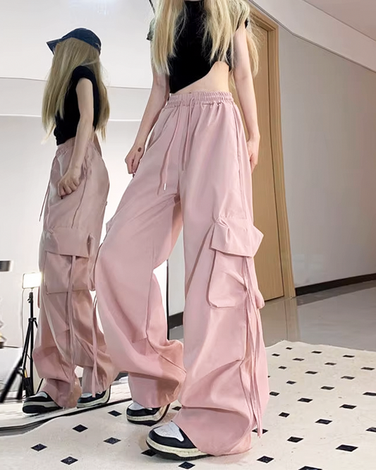 Pink Parachute Pants