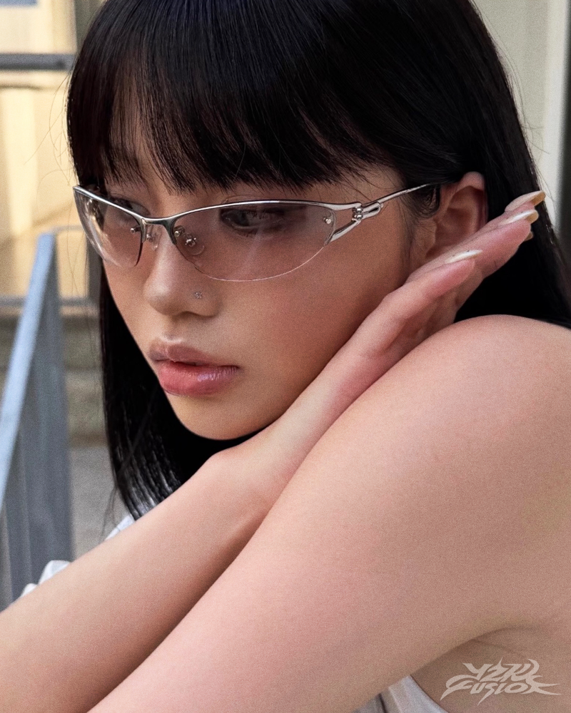 Rimless Oval Sunglasses