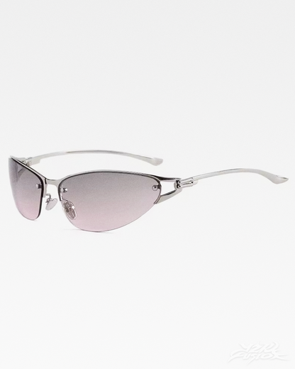 Rimless Oval Sunglasses