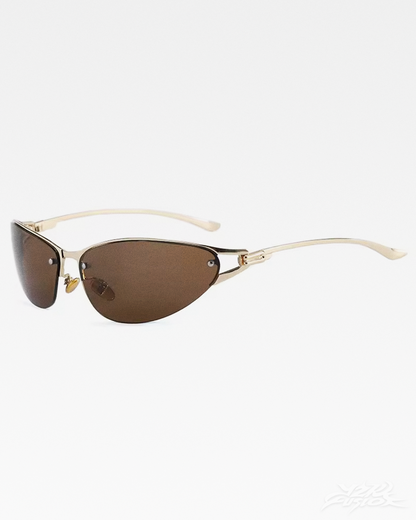 Rimless Oval Sunglasses