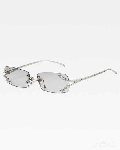 Rimless Rectangle Sunglasses Y2K