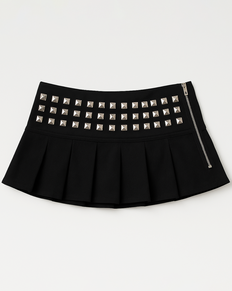 Studded Mini Skirt