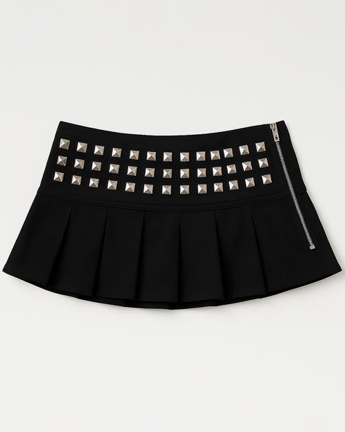 Studded Mini Skirt