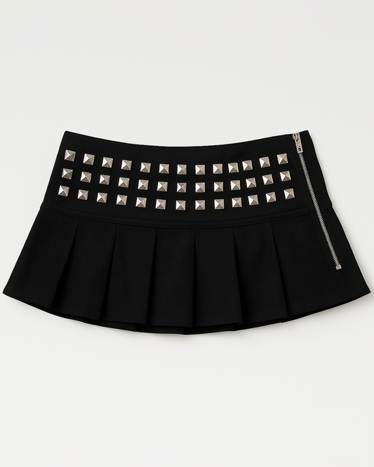 Studded Mini Skirt