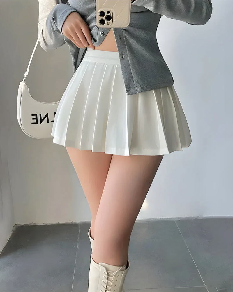 Tennis Pleated Mini Skirt