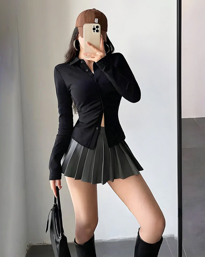 Tennis Pleated Mini Skirt