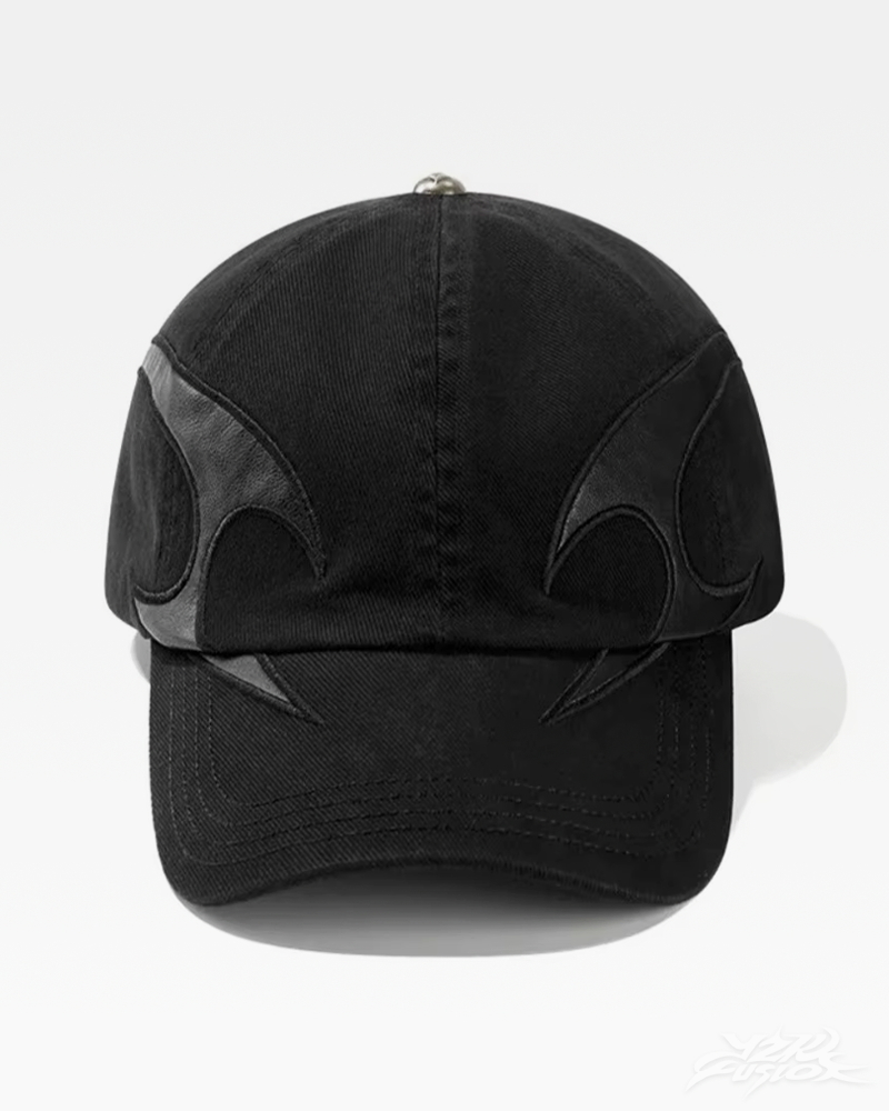 Y2K Baseball Cap With Flames