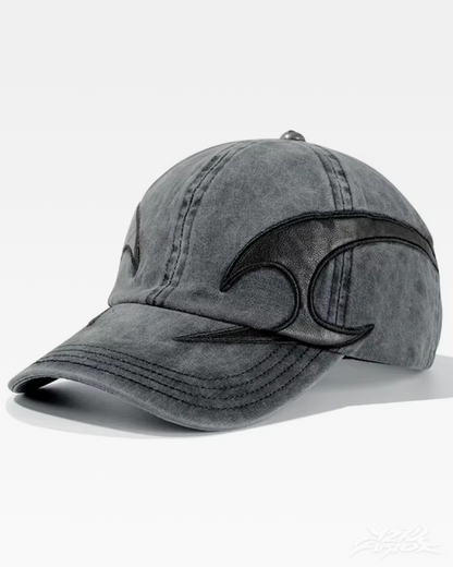 Y2K Baseball Cap With Flames