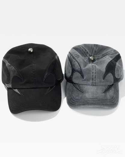 Y2K Baseball Cap With Flames