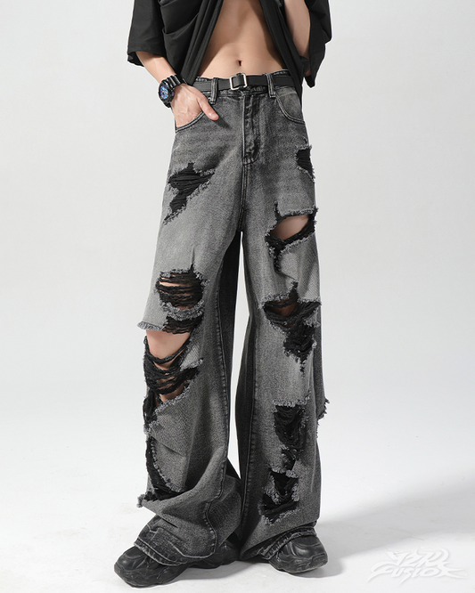 Y2K Black Ripped Jeans