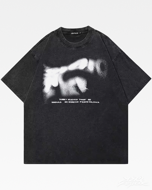 Y2K Blurry Letters Shirt