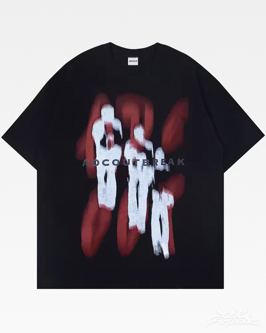 Y2K Blurry Silhouettes Shirt