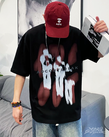 Y2K Blurry Silhouettes Shirt