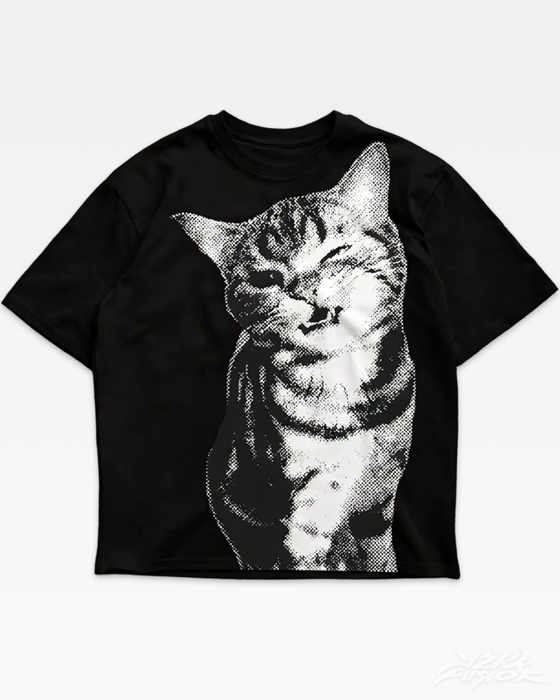 Y2K Cat Graphic Tee