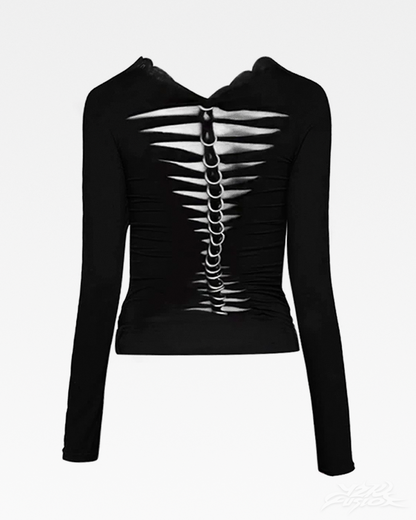 Y2K Cut Out Back Top