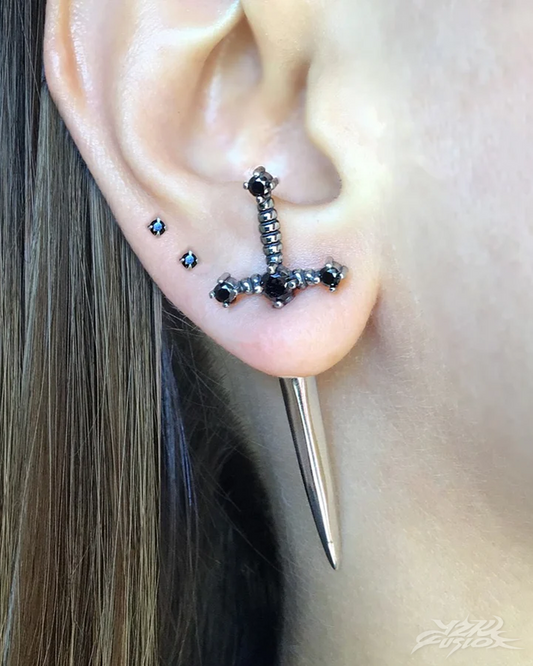 Y2K Dagger Stud Earrings