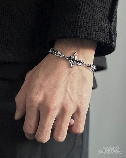 Y2K Gothic Cross Bracelet