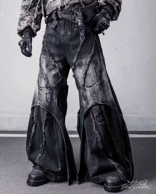 Y2K Grunge Patchwork Jeans