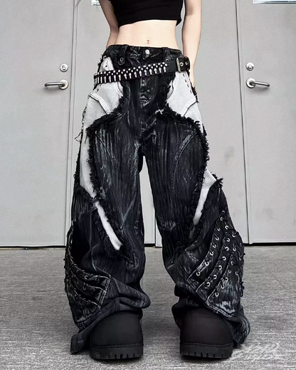 Y2K Grunge Wide Leg Jeans